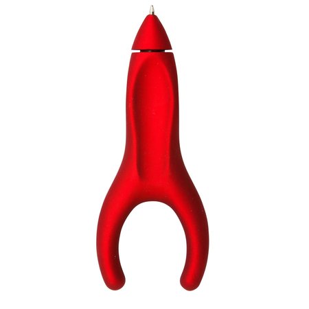 Penagain Ergo-Sof Retractable Ballpoint Pen, Red Barrel, Black Ink, PK18, 18PK M00023
